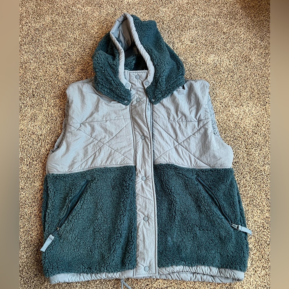 FP Movement by Free People Teal and Gray Vest